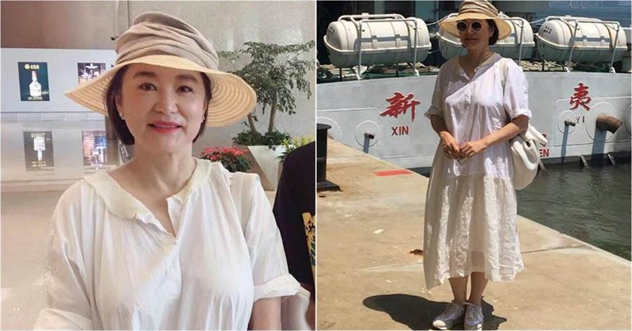 65歲林青霞「素顏」旅遊被偶遇，一襲「白裙」優雅氣質佳，魅力絲毫不輸當年！