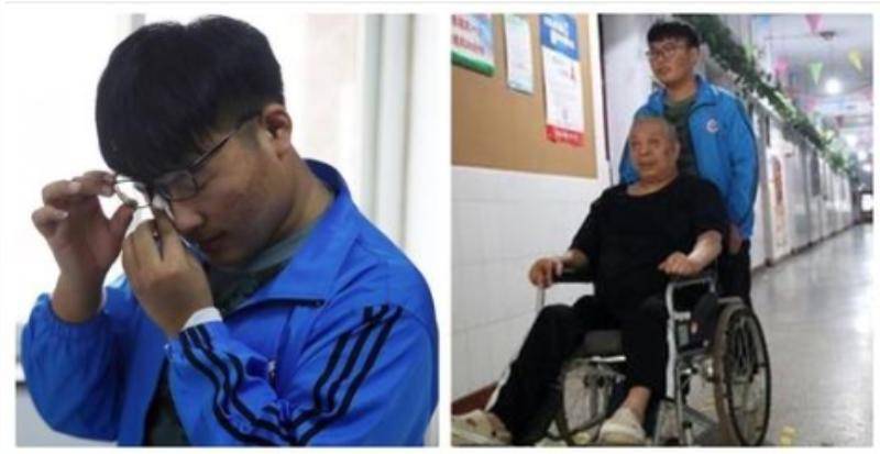 母走父臥床！18歲男學生「獨自扛家計」從不喊苦～6年如一日「帶著爸爸一起上學」：父親在哪就是家！