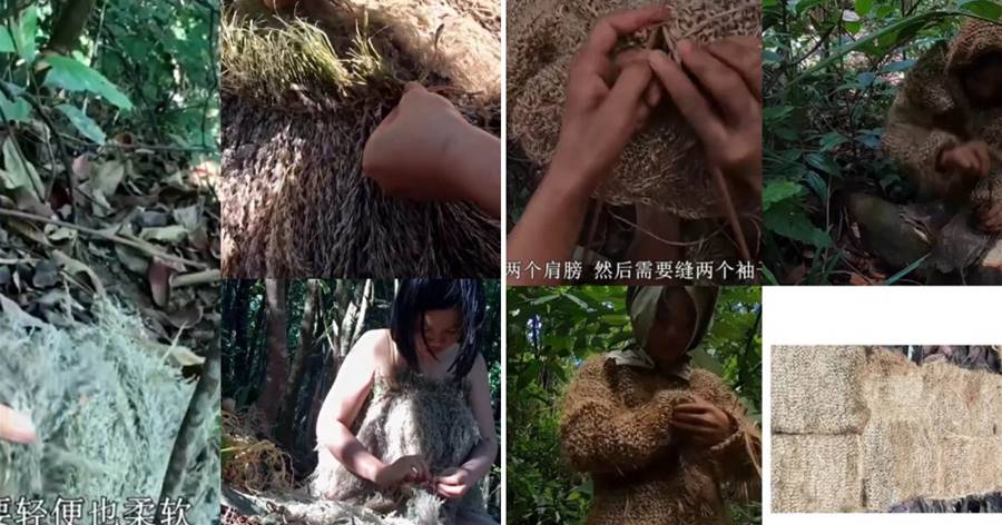 云南女子野外求生，徒手挑戰東南亞，鉆木取火，自制三套衣服蔽體